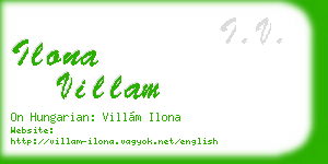 ilona villam business card